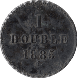 1885 1 DOUBLE GUERNSEY - WORLD COINS - Cambridgeshire Coins