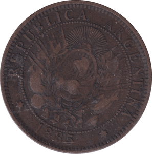 1885 2 CENTAVOS ARGENTINA - WORLD COINS - Cambridgeshire Coins