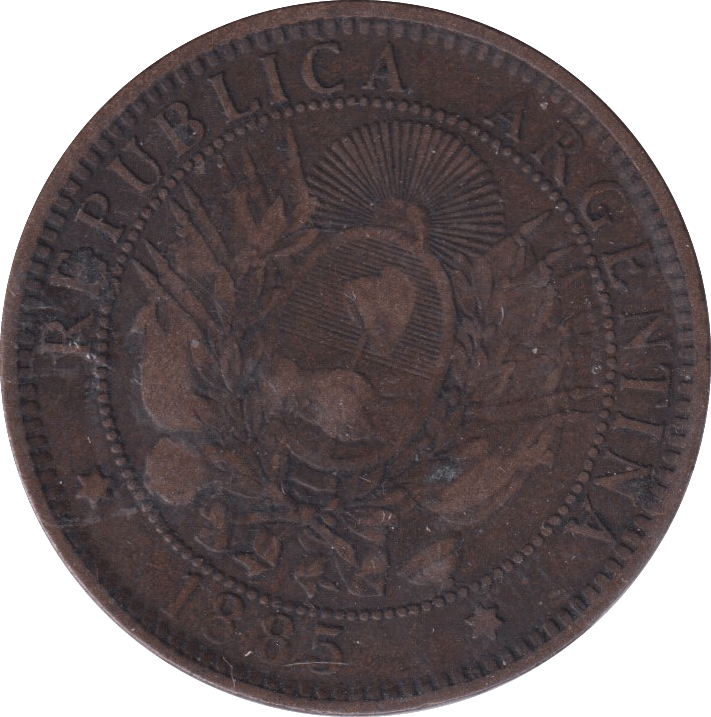 1885 2 CENTAVOS ARGENTINA - WORLD COINS - Cambridgeshire Coins