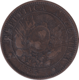 1885 2 CENTAVOS ARGENTINA - WORLD COINS - Cambridgeshire Coins