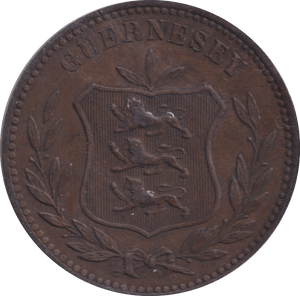 1885 8 DOUBLES GUERNSEY - WORLD COINS - Cambridgeshire Coins