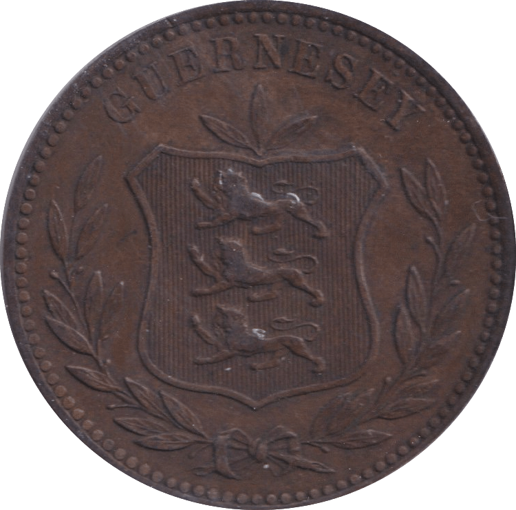 1885 8 DOUBLES GUERNSEY - WORLD COINS - Cambridgeshire Coins