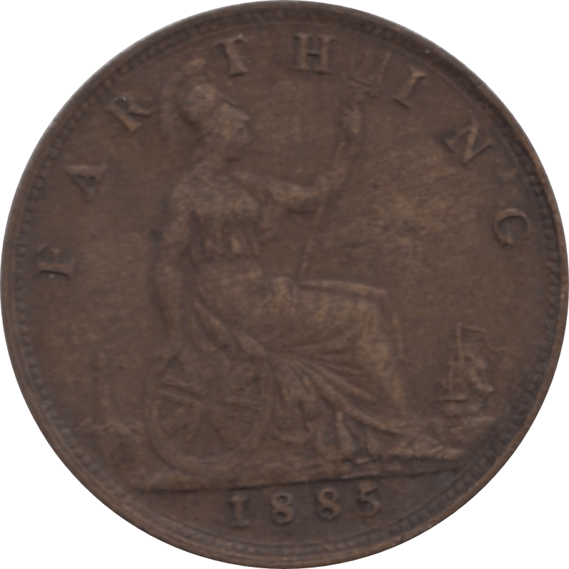 1885 FARTHING 2 ( VF ) 70 - Farthing - Cambridgeshire Coins