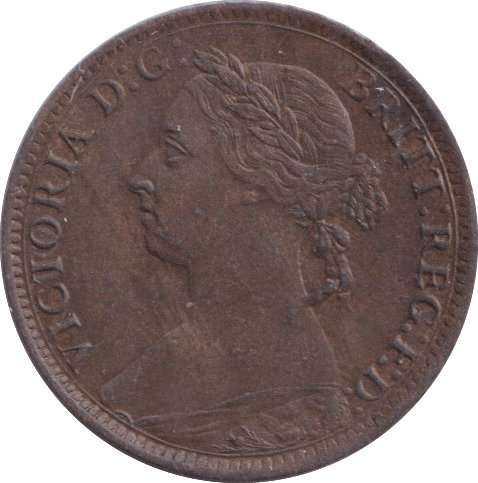 1885 FARTHING ( AUNC ) - Farthing - Cambridgeshire Coins