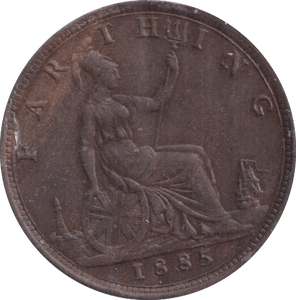 1885 FARTHING ( AUNC ) - Farthing - Cambridgeshire Coins