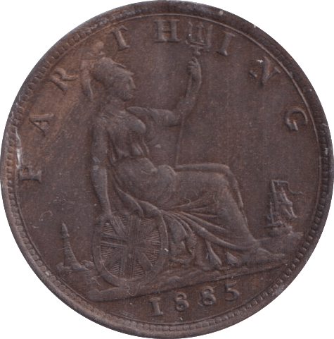 1885 FARTHING ( AUNC ) - Farthing - Cambridgeshire Coins