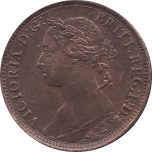 1885 FARTHING CLEANED ( EF ) - Farthing - Cambridgeshire Coins