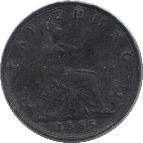 1885 FARTHING ( EF ) 14 - Farthing - Cambridgeshire Coins