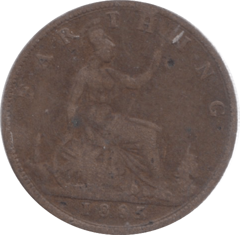 1885 FARTHING ( FINE ) - Farthing - Cambridgeshire Coins