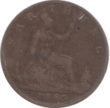 1885 FARTHING ( FINE ) - Farthing - Cambridgeshire Coins