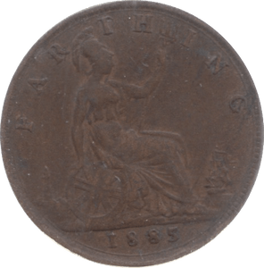 1885 FARTHING ( GF ) 3 - Farthing - Cambridgeshire Coins