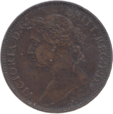 1885 FARTHING ( GVF ) 18 - Farthing - Cambridgeshire Coins
