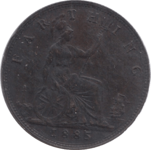 1885 FARTHING ( GVF ) 18 - Farthing - Cambridgeshire Coins