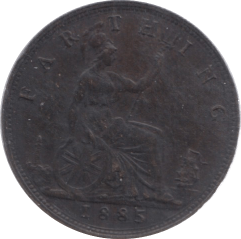 1885 FARTHING ( GVF ) 18 - Farthing - Cambridgeshire Coins