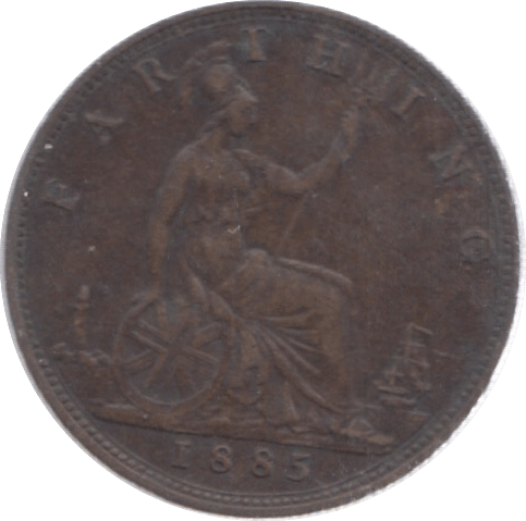 1885 FARTHING ( GVF ) 18 - Farthing - Cambridgeshire Coins
