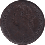 1885 FARTHING ( GVF ) - Farthing - Cambridgeshire Coins
