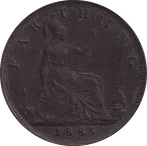 1885 FARTHING ( GVF ) - Farthing - Cambridgeshire Coins