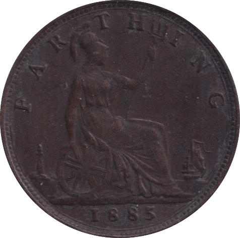 1885 FARTHING ( GVF ) - Farthing - Cambridgeshire Coins