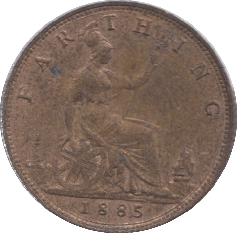 1885 FARTHING ( UNC ) - Farthing - Cambridgeshire Coins