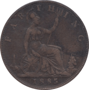 1885 FARTHING ( VF ) 1 - Farthing - Cambridgeshire Coins
