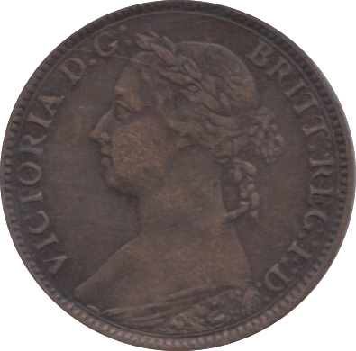 1885 FARTHING ( VF ) 1 - Farthing - Cambridgeshire Coins