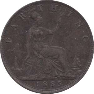 1885 FARTHING ( VF ) - Farthing - Cambridgeshire Coins
