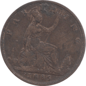 1885 FARTHING ( VF ) - Farthing - Cambridgeshire Coins