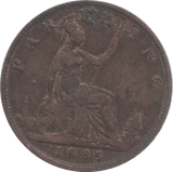 1885 FARTHING ( VF ) - Farthing - Cambridgeshire Coins