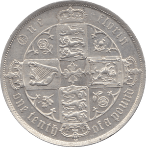 1885 FLORIN ( AUNC ) - Florin - Cambridgeshire Coins