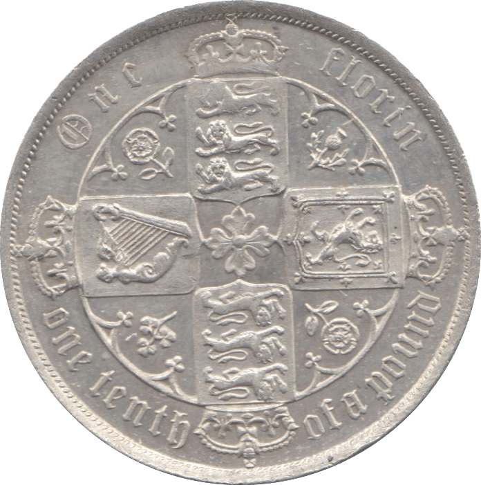 1885 FLORIN ( AUNC ) - Florin - Cambridgeshire Coins