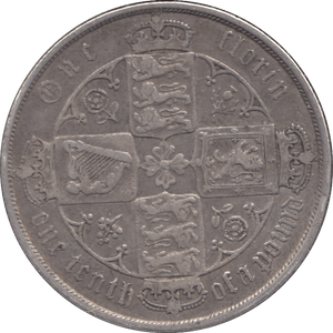 1885 FLORIN ( GF ) - Florin - Cambridgeshire Coins