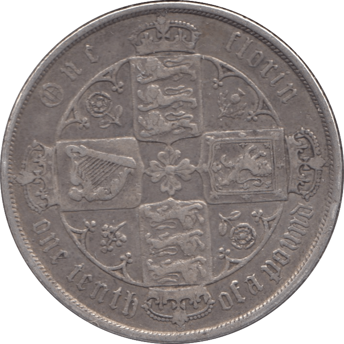 1885 FLORIN ( GF ) - Florin - Cambridgeshire Coins