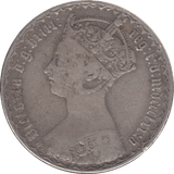 1885 FLORIN ( GF ) - Florin - Cambridgeshire Coins
