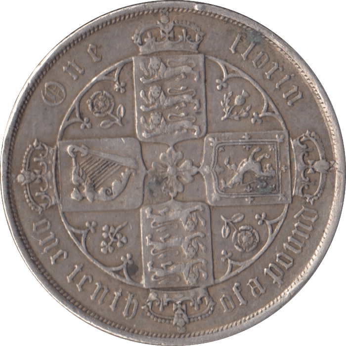 1885 FLORIN ( GVF ) - FLORIN - Cambridgeshire Coins