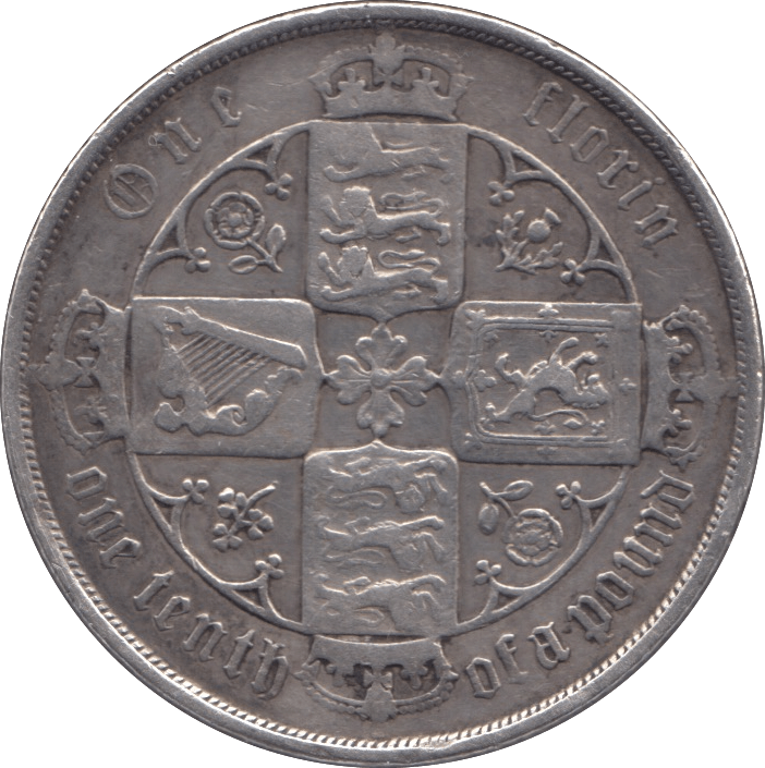 1885 FLORIN ( VF ) - FLORIN - Cambridgeshire Coins