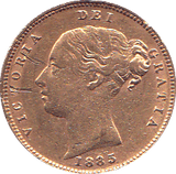 1885 GOLD HALF SOVEREIGN ( EF ) - Half Sovereign - Cambridgeshire Coins