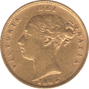 1885 GOLD HALF SOVEREIGN ( GVF ) - Half Sovereign - Cambridgeshire Coins