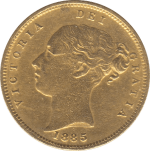 1885 GOLD HALF SOVEREIGN ( GVF ) - Half Sovereign - Cambridgeshire Coins