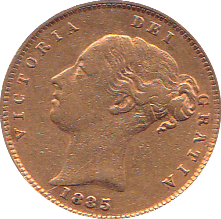 1885 GOLD HALF SOVEREIGN ( VF ) B - Half Sovereign - Cambridgeshire Coins