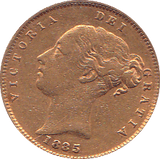 1885 GOLD HALF SOVEREIGN ( VF ) B - Half Sovereign - Cambridgeshire Coins