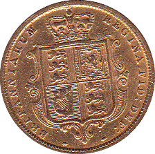 1885 GOLD HALF SOVEREIGN ( VF ) - Half Sovereign - Cambridgeshire Coins