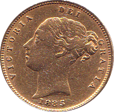 1885 GOLD HALF SOVEREIGN ( VF ) - Half Sovereign - Cambridgeshire Coins