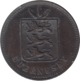 1885 GUERNSEY 4 DOUBLES - WORLD COINS - Cambridgeshire Coins