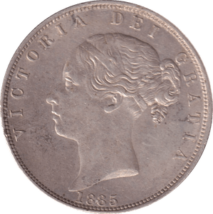 1885 HALFCROWN ( EF ) - Halfcrown - Cambridgeshire Coins