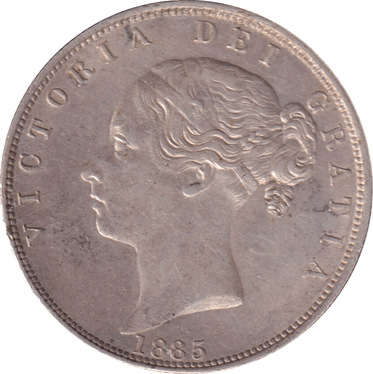 1885 HALFCROWN ( EF ) - Halfcrown - Cambridgeshire Coins