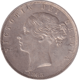 1885 HALFCROWN ( EF ) - Halfcrown - Cambridgeshire Coins
