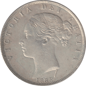 1885 HALFCROWN ( EF ) - Halfcrown - Cambridgeshire Coins