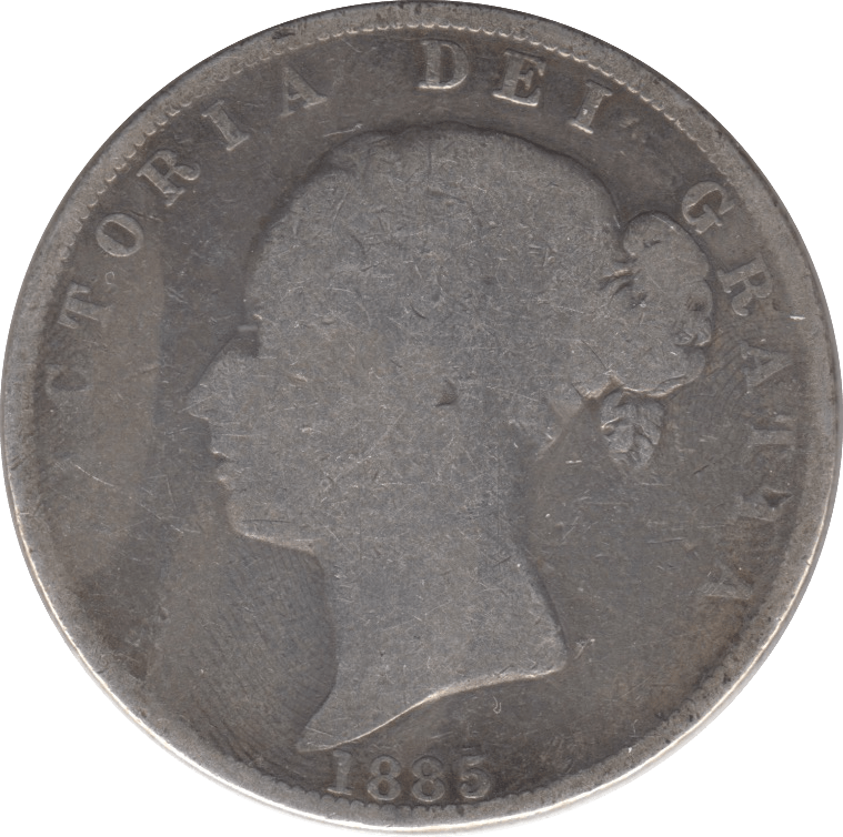 1885 HALFCROWN ( FAIR ) - Halfcrown - Cambridgeshire Coins