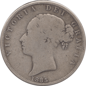 1885 HALFCROWN ( NF ) 6 - Halfcrown - Cambridgeshire Coins