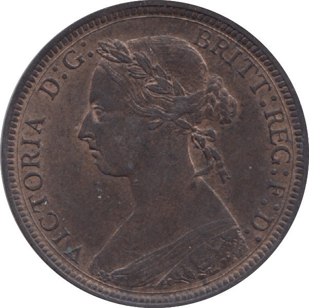 1885 HALFPENNY ( AUNC ) 16 - Halfpenny - Cambridgeshire Coins